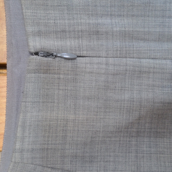 Gray J.Crew tropical wool work skirt - Picture 3 of 5